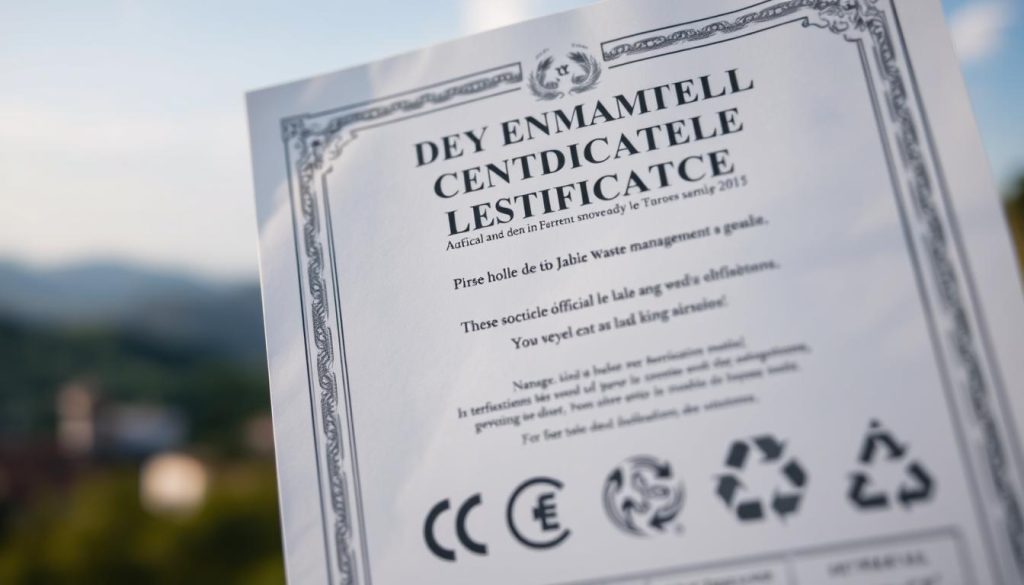 certification for waste management