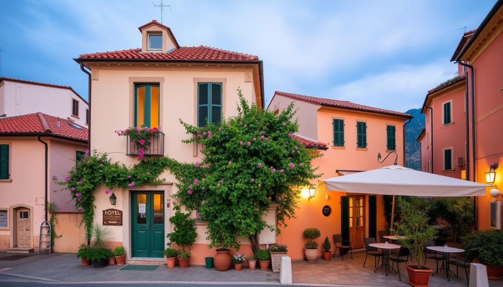 A charming boutique hotel in an Italian coastal town